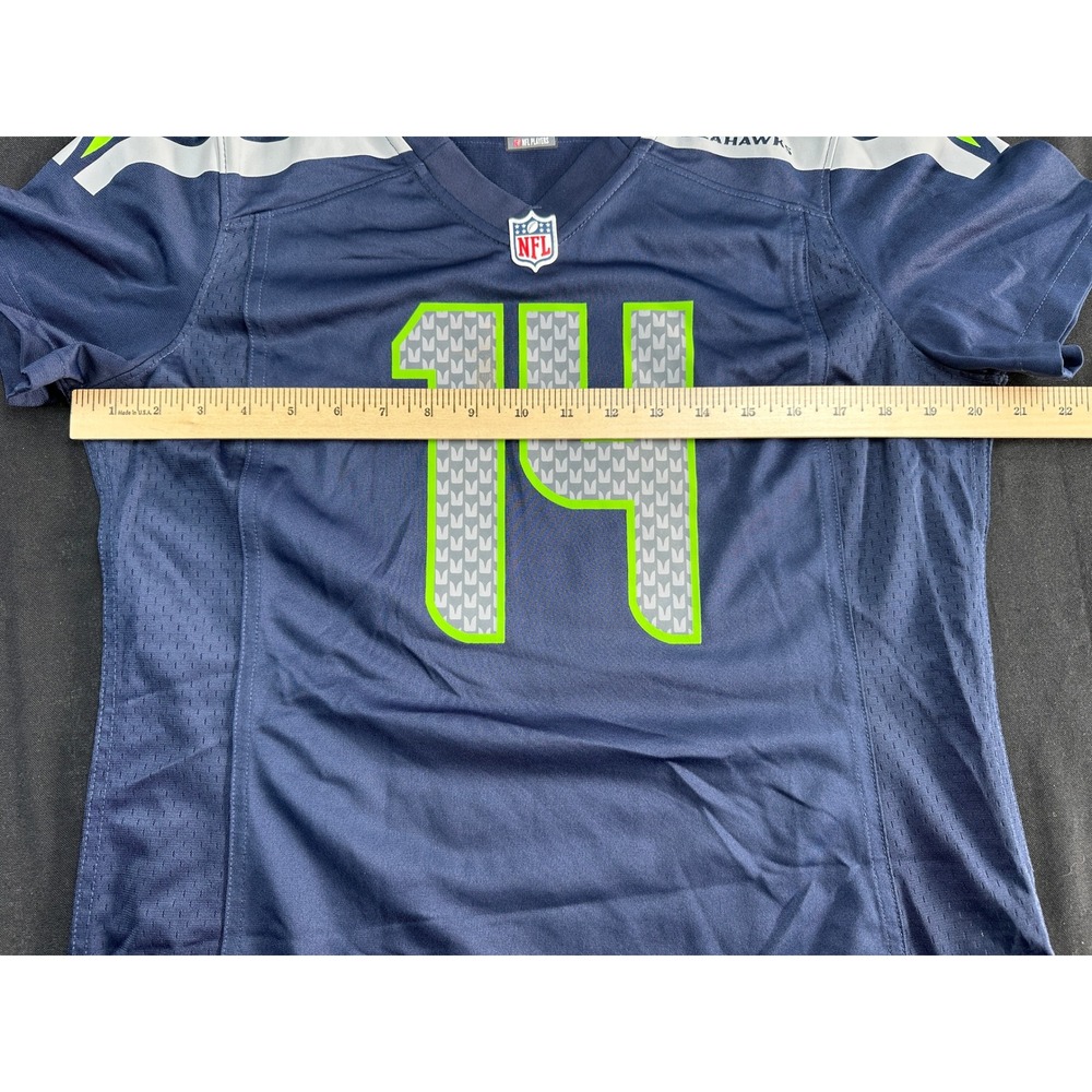 Nike Seattle Seahawks DK Metcalf 14 NFL On Field Jersey Navy Blue Mens Large - Picture 4 of 6